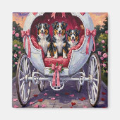 Australian Shepherd Hund Valentinstag  Magnet (Vorne)