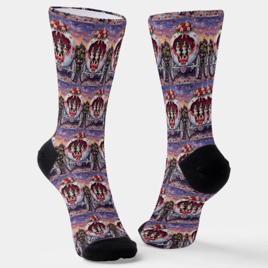 Australian Shepherd Hund Valentinstag  Socken (Gewinkelt)