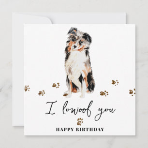 Australian Shepherd Hundemutter Welpen Haustiere G Karte
