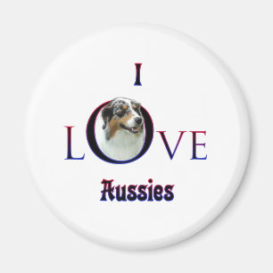 Australian Shepherd I Liebe Magnet