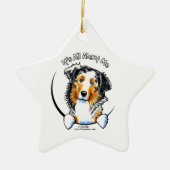 Australian Shepherd IAAM Keramik Ornament (Vorne)