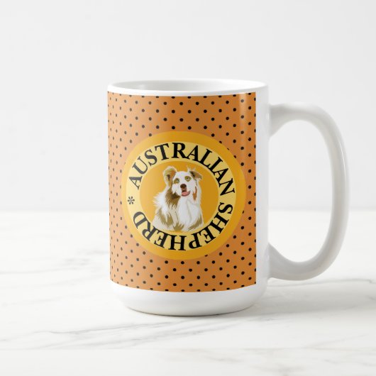 Australian Shepherd Kaffeetasse (Rechts)