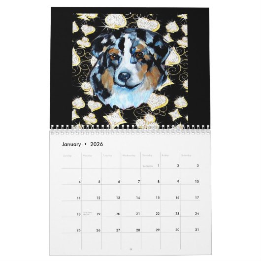 AUSTRALIAN SHEPHERD KALENDER (Jan 2026)
