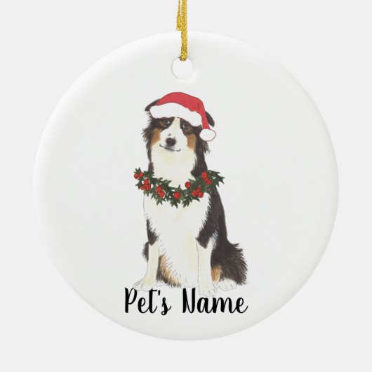 Australian Shepherd Keramik Keramik Ornament (Hinten)