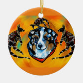 AUSTRALIAN SHEPHERD KERAMIK ORNAMENT (Vorne)