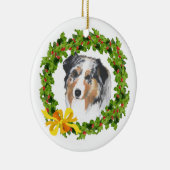 Australian Shepherd Keramik Ornament (Rechts)