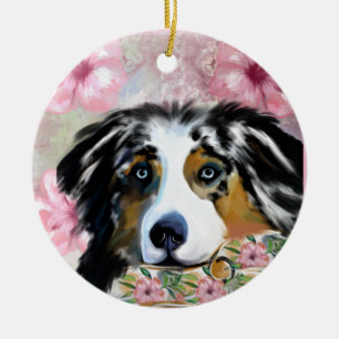 AUSTRALIAN SHEPHERD KERAMIK ORNAMENT