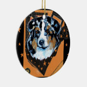AUSTRALIAN SHEPHERD KERAMIK ORNAMENT (Rechts)