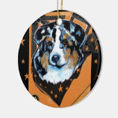 AUSTRALIAN SHEPHERD KERAMIK ORNAMENT (Links)