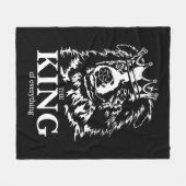 Australian Shepherd King of Everything dog dad Fleecedecke (Vorderseite (Horizontal))