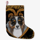 Australian Shepherd Kleiner Weihnachtsstrumpf (Vorderseite)