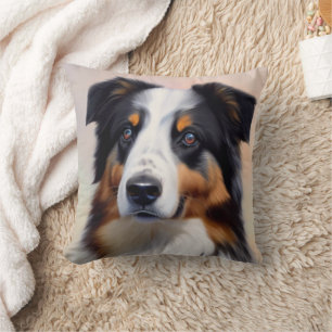 Australian Shepherd Kopf -  Kissen