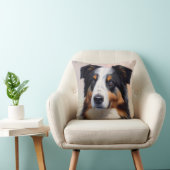 Australian Shepherd Kopf -  Kissen (Stuhl )