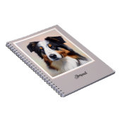 Australian Shepherd Kopf -  Notizblock (Rechte Seite)