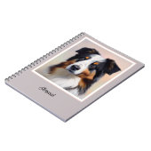 Australian Shepherd Kopf -  Notizblock (Linke Seite)