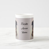 Australian Shepherd Kopf -  Porzellantasse (Vorderseite)