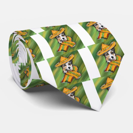 Australian Shepherd Krawatte (Gerollt)