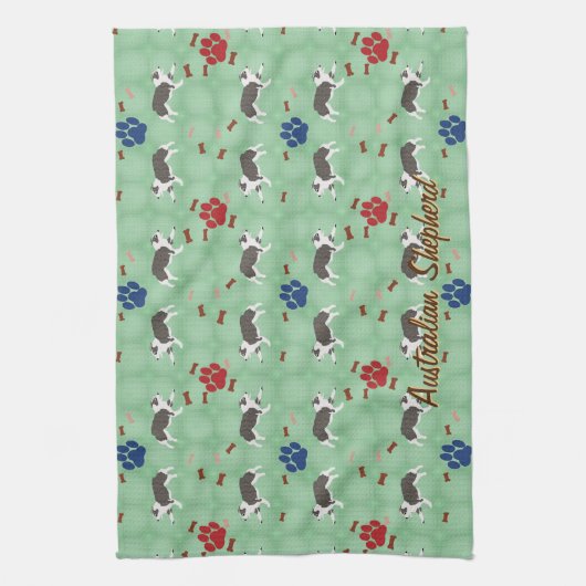 Australian Shepherd Küchentuch (Vertikal)