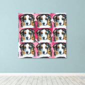 Australian Shepherd Leinwanddruck (Insitu (Holzboden))