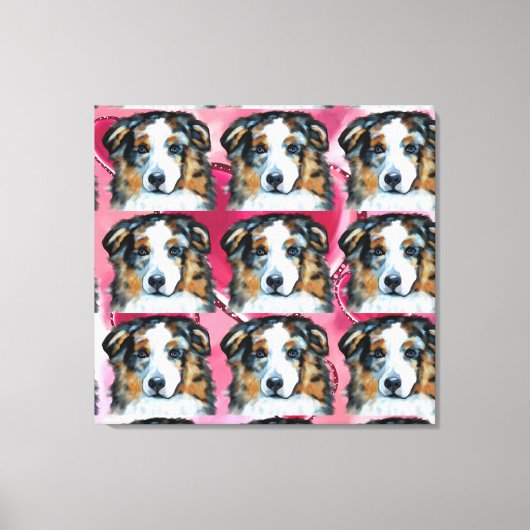 Australian Shepherd Leinwanddruck (Vorderseite)