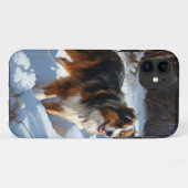 Australian Shepherd Let It Snow Christmas Case-Mate iPhone Hülle (Rückseite (Horizontal))
