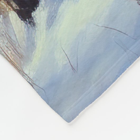 Australian Shepherd Let It Snow Christmas Fleecedecke (Ecke)