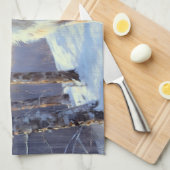 Australian Shepherd Let It Snow Christmas Geschirrtuch (Viertel Falte)