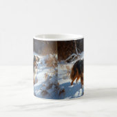 Australian Shepherd Let It Snow Christmas Kaffeetasse (Mittel)
