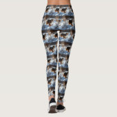 Australian Shepherd Let It Snow Christmas Leggings (Rückseite)
