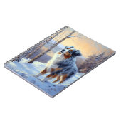 Australian Shepherd Let It Snow Christmas Notizblock (Linke Seite)