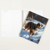 Australian Shepherd Let It Snow Christmas Planer (Anzeige)