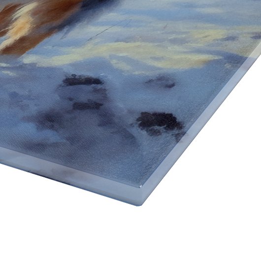 Australian Shepherd Let It Snow Christmas Schneidebrett (Ecke)