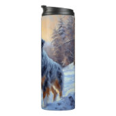 Australian Shepherd Let It Snow Christmas Thermosbecher (Nach rechts gedreht)