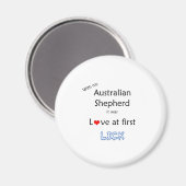 Australian Shepherd Lick Design Magnet (Vorderseite/Rückseite)