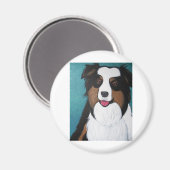 Australian Shepherd Magnet (Vorderseite/Rückseite)