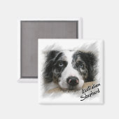 Australian Shepherd Magnet (Vorderseite/Rückseite)