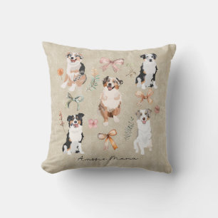 Australian Shepherd Mama & Aussie Mama Coquette Bo Kissen