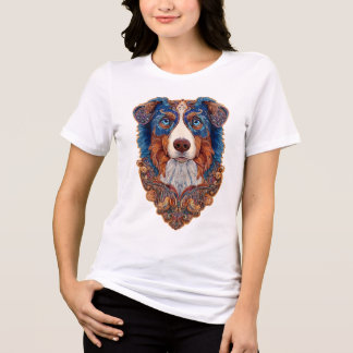 Australian Shepherd Mandala T-Shirt Tri-Blend Shirt