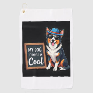 Australian Shepherd Mein Hund denkt, ich bin cool Golfhandtuch