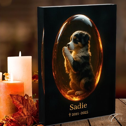 Australian Shepherd Memorial Fotoblock