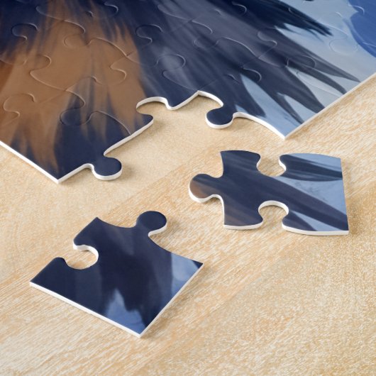 Australian Shepherd Merle Winter Christmas Art Puzzle (Seite)