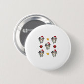 Australian Shepherd Merry Christmas Winter Hogs Ch Button (Vorne & Hinten)