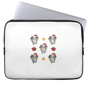 Australian Shepherd Merry Christmas Winter Hogs Ch Laptopschutzhülle