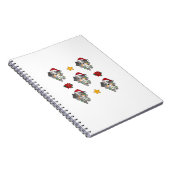 Australian Shepherd Merry Christmas Winter Hogs Ch Notizblock (Rechte Seite)