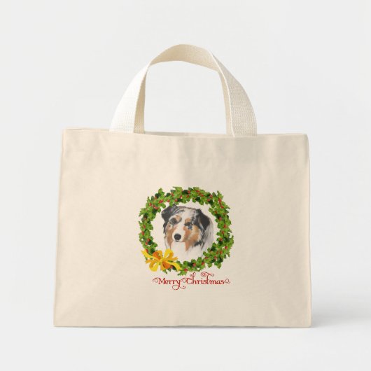 Australian Shepherd Mini Stoffbeutel (Vorne)