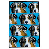 AUSTRALIAN SHEPHERD MITTLERE GESCHENKTÜTE (Vorderseite)