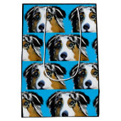 AUSTRALIAN SHEPHERD MITTLERE GESCHENKTÜTE (Rückseite)