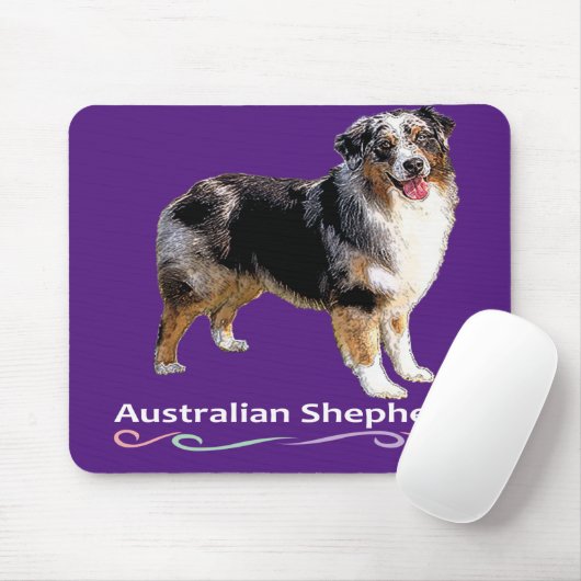 Australian Shepherd Mousepad (Mit Mouse)