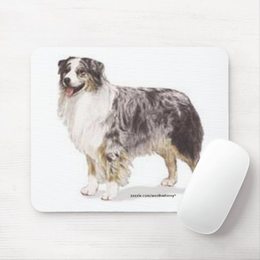 Australian Shepherd Mousepad (Mit Mouse)