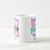 Australian Shepherd Mutter und stolz darauf Kaffeetasse (Mittel)